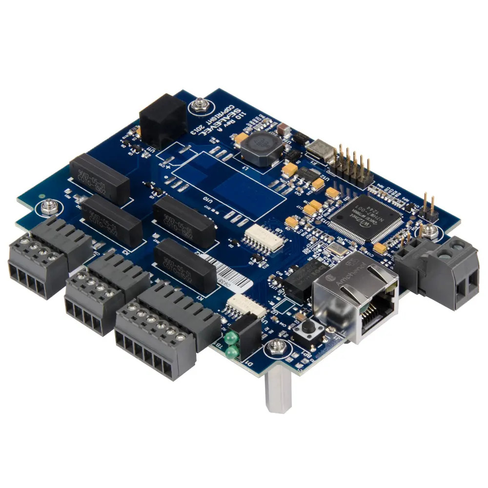 eI/O Ethernet Modbus TCP w/ 4 Iso Inputs; 4 Reed Relays
