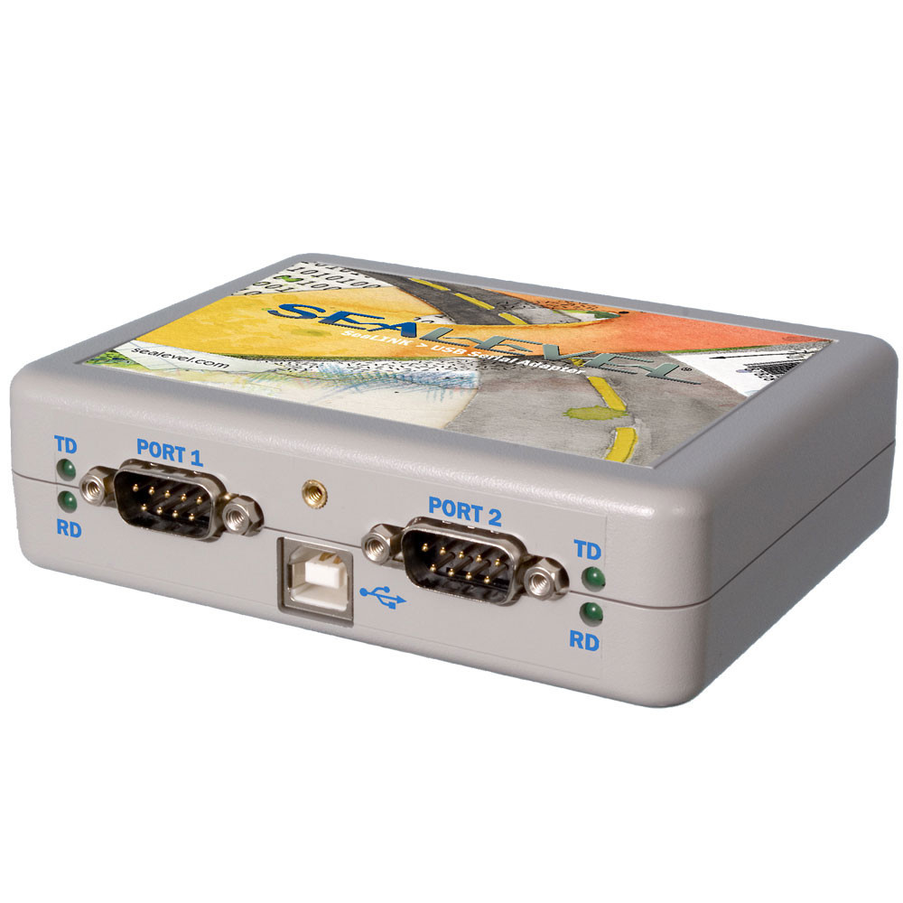 SeaLINK+2I.DIN:USB to 2 Port Iso RS232/422/485 Serial Adaptr