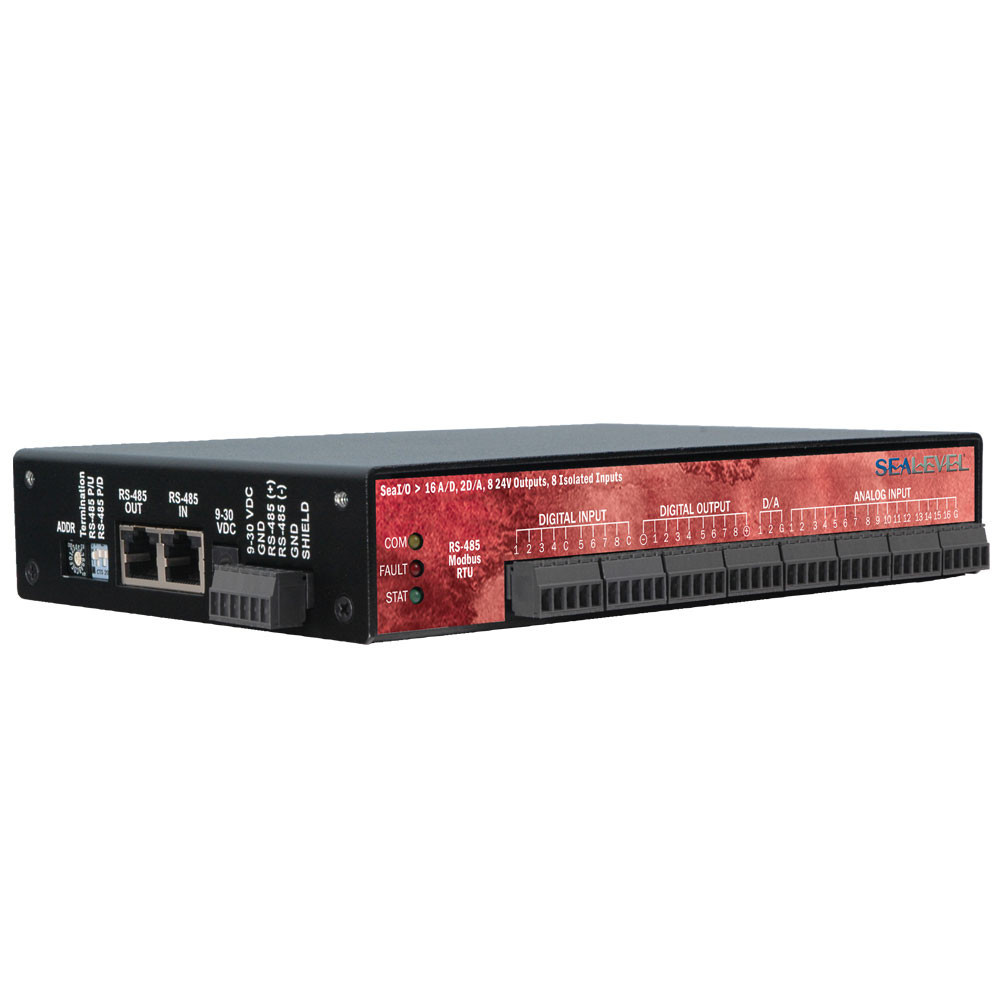 SeaI/O RS-485 Modbus RTU with A/D; D/A; DIO Multifunction
