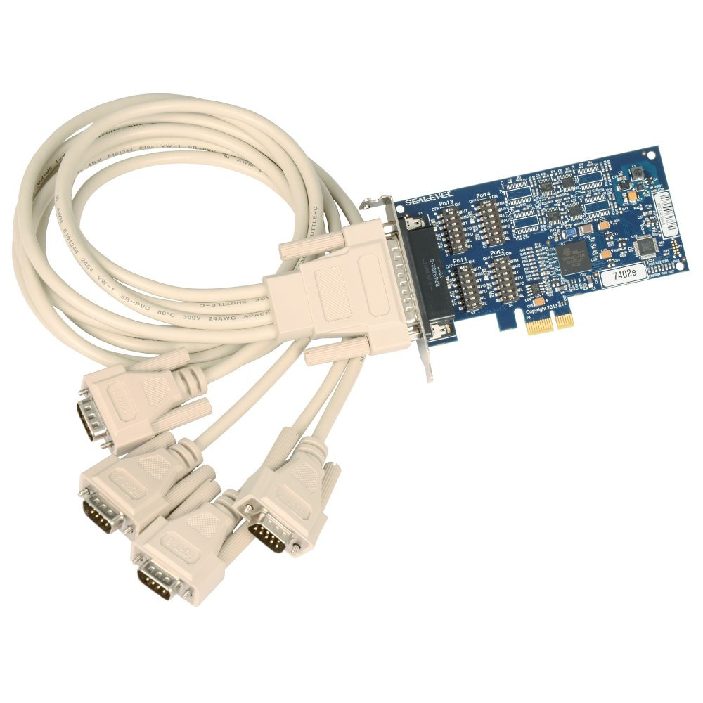 COMM+4.422.PCIe: PCIe 4-Port RS-422/485 Async Serial Adapter