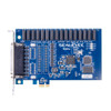 PCI Express 16 Reed Relay Output / 16 Isolated Input Digital Interface With Socketed Resistors