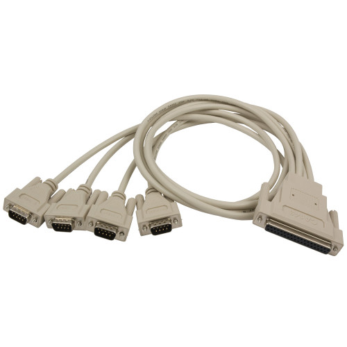 DB-37 Female to (4) DB-9 Males 36"