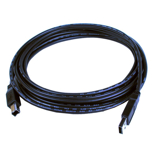 USB Type A to B; 5-meter (black) cable