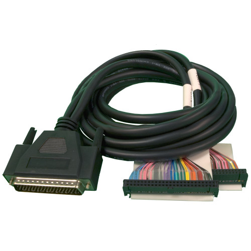 DB78 Male to 2 IDC 50 Pin Cable; beige color; 6'