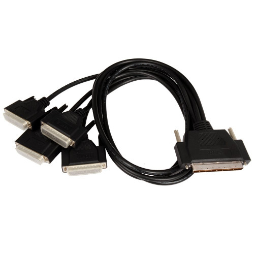 100 pin AMP to (4) DB25 Males 36" length; Rev C