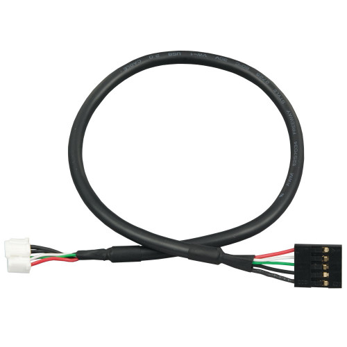 USB 2mm 5-Pin Latching to 0.1" 5-Pin Header; 14" Length
