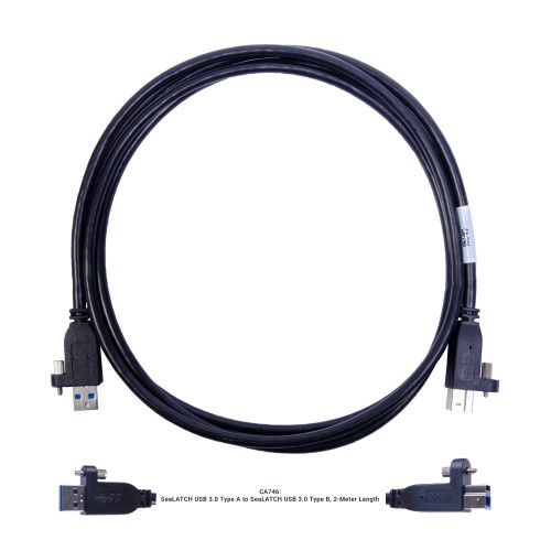SeaLATCH USB 3.0 Type A to SeaLATCH USB 3.0 Type B, 2-Meter Length