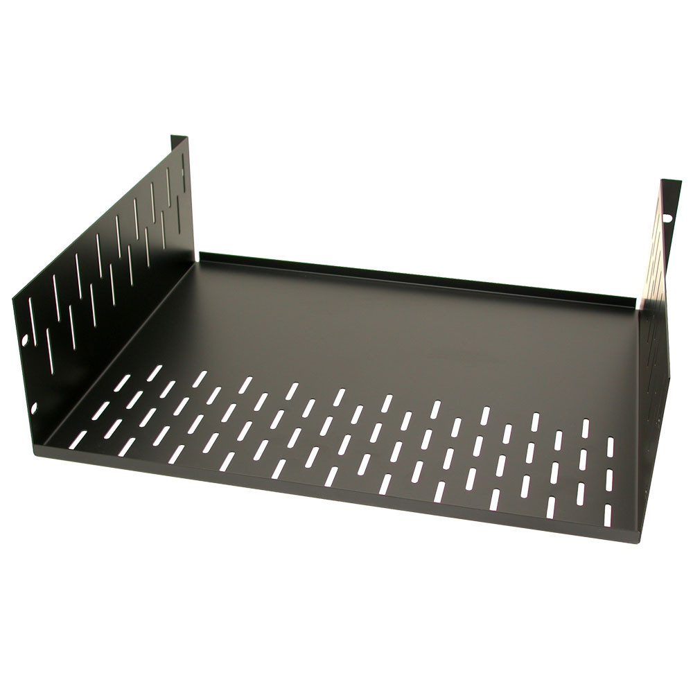 Black 3U Rackshelf Inside Width must be at least 17 3/8"