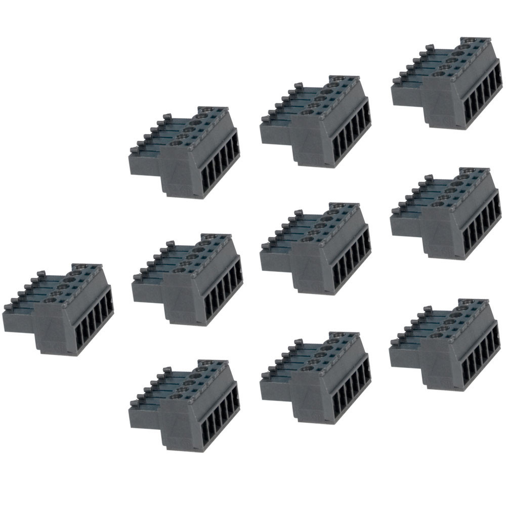 Terminal Blocks - 6 Position Screw Terminal (10 Pack)