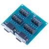 Dual DB9F to 18 Screw Terminals; Terminal Block