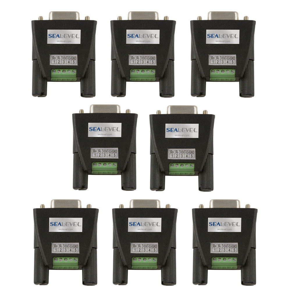 Terminal Block Kit: DB9F to 5 Screw Terminals (8 Pack)