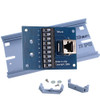 Terminal Block: RJ45 to 9 Screw Terminals w/track & clips