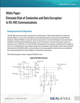 White Paper: Eliminate Risk of Contention and Data Corruption in RS-485 Communications